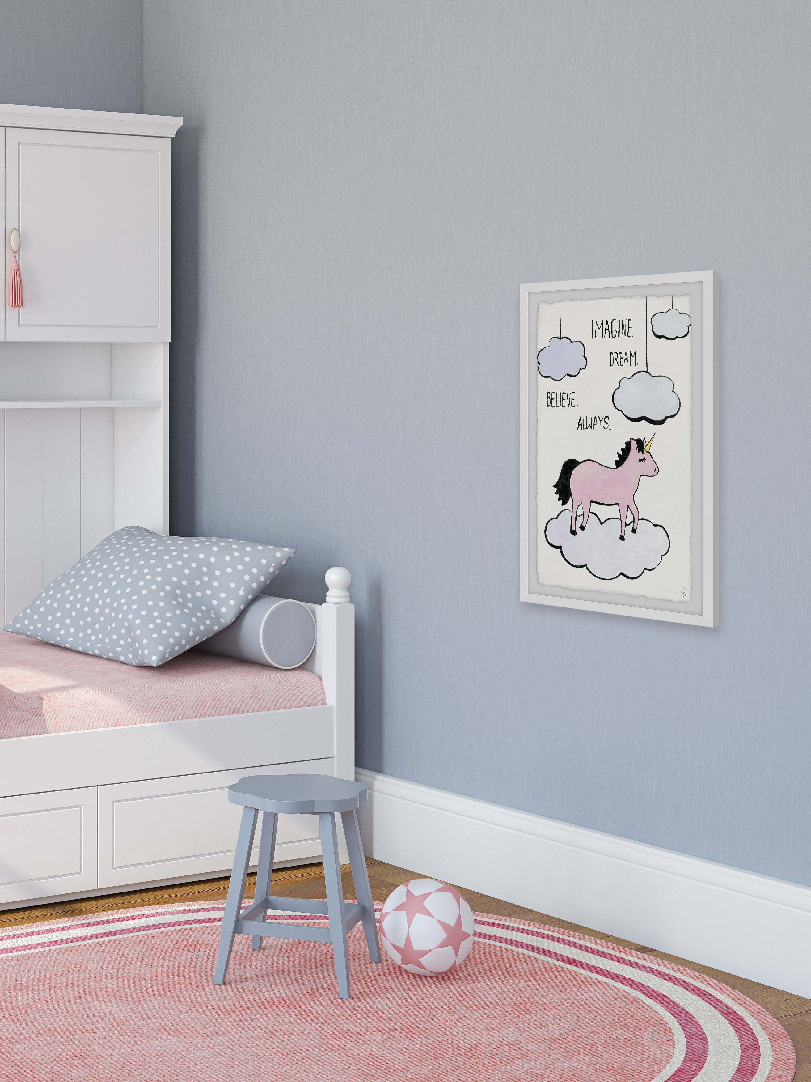 Marmont Hill Imagine Dream Believe Always Framed Wall Art