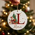 thumbnail image 2 of 2026 Christmas Home Party Decoration 26 Letters Round Acrylic Christmas Ornament Set Personalized Alphabet Round Pendant DIY Custom Christmas Tree Hanging Decorations Festive Round Pendant, 2 of 6
