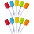 thumbnail image 1 of 10 Pcs Silicone Scraper Baking Scraper Cream Butter Handled Cake Spatula Cooking Cake Brushes Pastry Tool Food-grade Silicone Spatula Kitchen Utensil Cream Blade Brush, 1 of 4