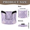 thumbnail image 2 of Haosy Purple Block Golf Mallet Putter Cover Strong Magnetic Leather Golf Club Headcover Closure, 2 of 7