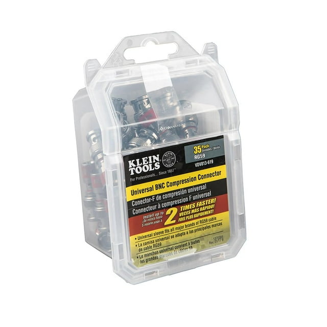 Conectores coaxiales de compresión Klein Tools VDV813-619 BNC RG59