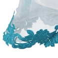 thumbnail image 6 of Little Girls Blue White Floral Hemline Dress 4/5, 6 of 7