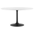 thumbnail image 4 of Modway Lippa Table à Manger Ronde de 54 Pouces en Noir et Blanc, 4 of 7
