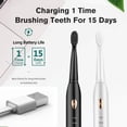 thumbnail image 3 of 4 brush head sonic electric toothbrush 5-speed USB charging white, 3 of 4