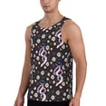 thumbnail image 2 of Gaeub Snake And Floral1 Men's Athletic Tank Top, Workout Sleeveless Shirts, Running Tank Tops for Gym, Running, Training - 4X-Large, 2 of 9