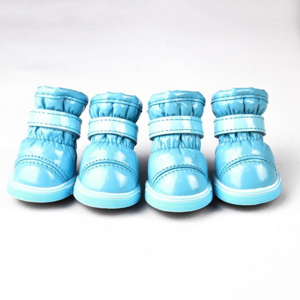 4PCS Dog Snow Boots Waterproof Shoes for Dogs with Reflective Velcro