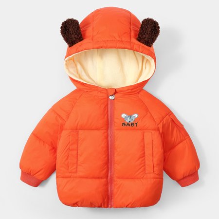 

Vikakiooze Toddler Boys Girls Hooded Down Jacket Kids Thicken Warm Winter Coat Outerwear