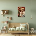 thumbnail image 5 of ZHONGYUTONG Holy Family Pictures Jesus and Virgin Mary Canvas Catholic Wall Art God Poster Christian Painting for Church Decor Framed (24.00" x 36.00"), 5 of 5