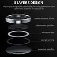 thumbnail image 5 of for Samsung Galaxy Z Flip 4 Camera Lens Protector, 9H Tempered Glass Camera Cover Screen Protector Metal Individual Ring for Samsung Galaxy Z Flip 4 5G 6.7",Silver, 5 of 6