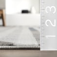 thumbnail image 2 of nuLOOM Robbi Modern Striped Area Rug, 4' 3" x 6', Robbi Light Grey, 2 of 9