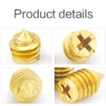 thumbnail image 5 of (100pcs) Brass Cross Tip Slotted Fastening Bolts, M2.5x4mm, 5 of 5