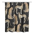 thumbnail image 2 of Creative Products Cheetah Black 71 x 74 Shower Curtain, 2 of 2