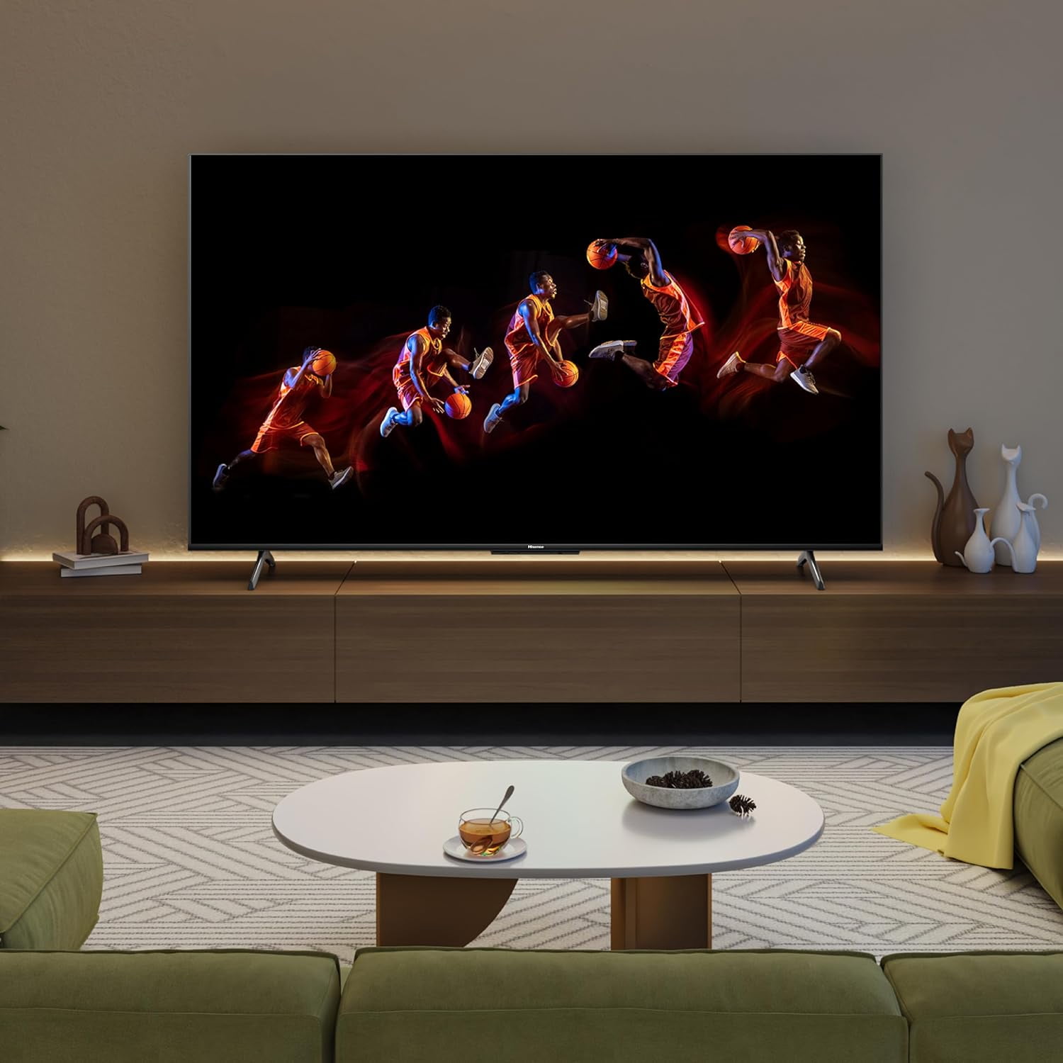 Hisense 55-Inch Class U6 Series Mini-LED ULED 4K UHD Google Smart TV (55U6N) - QLED Quantum Dot Color, Dolby Vision, Full Array Local Dimming, Game Mode Plus