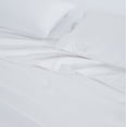thumbnail image 5 of Superior Solid Flannel Cotton Bed Sheet Set , Soft Fitted Sheets, Full, White, 5 of 9