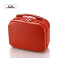 thumbnail image 1 of 14 Inch Travel Portable Solid Color Lightweight Small Hard Makeup Box New Style Student Lightweight Boarding Luggage Red, 1 of 6