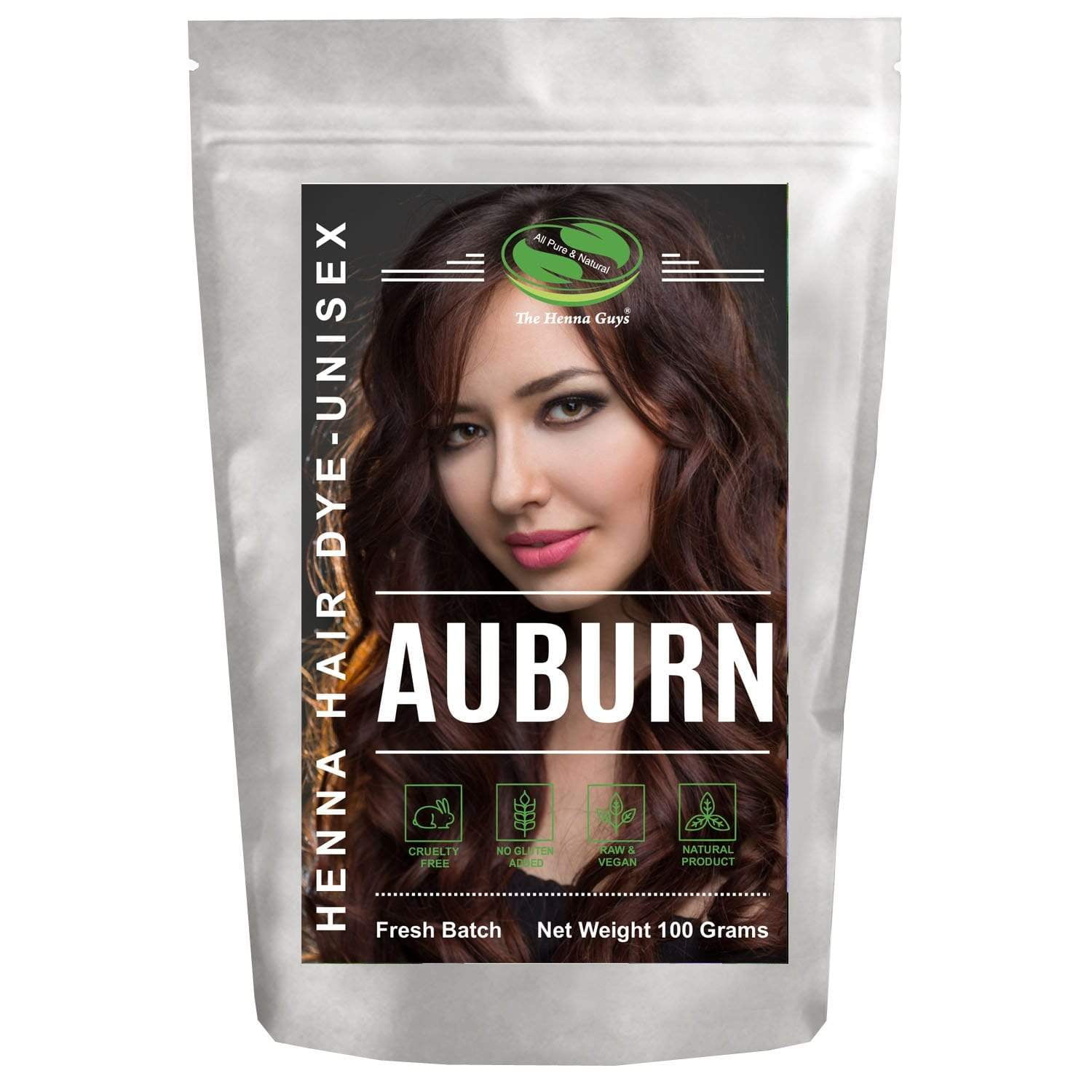 The Henna Guys Auburn Henna Hair Dye, 3.52 oz
