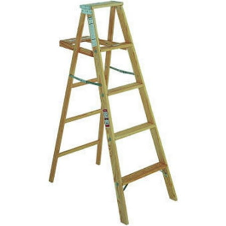 Michigan Ladder 110004 4 ft Michigan Household Wood Step (Best Wood To Make A Ladder)