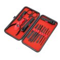 thumbnail image 1 of 12pcs Stainless Steel Eyebrow Scissors Nail Clipper Dead Skin Pusher Manicure Tool Set, 1 of 5