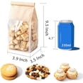 thumbnail image 2 of 50 Pcs Bread Bags with Tin Tie, Loaf Bags Made Of Brown Cotton Paper, Storage Packing Bag with Clear Window for Bakery, Cafe, Homemade Bread, Mini Size 3.9 Inch, 2 of 5