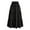 Black, variant on Tumotour Summer Skirt For Women Drawstring Casual Maxi Skirt A-Line Flowy Ruffle Tiered Elastic High Waist Beach Floral Long Skirts With Pockets