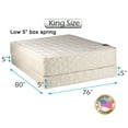 thumbnail image 2 of DS USA Grandeur Deluxe Mattress and Low 5" Height Box Spring Set with Mattress Cover Protector - Double-Sided Fully Assembled, Orthopedic, Luxury Height, Longlasting (King 76"x80"x12"), 2 of 6