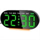 thumbnail image 1 of Reloj Despertador Digital Radiocontrolado con Pantalla LED, Luz , Función de Repetición, Reloj de Mesa Verde., 1 of 5