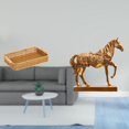 thumbnail image 2 of Cestas de almacenamiento,Cestas de almacenamiento de cocina tejidas con asas hechas a mano,Estatuas de caballos,Estatuas de caballos Figura de caballo Figura de caballo,Escultura de caballo, 2 of 8