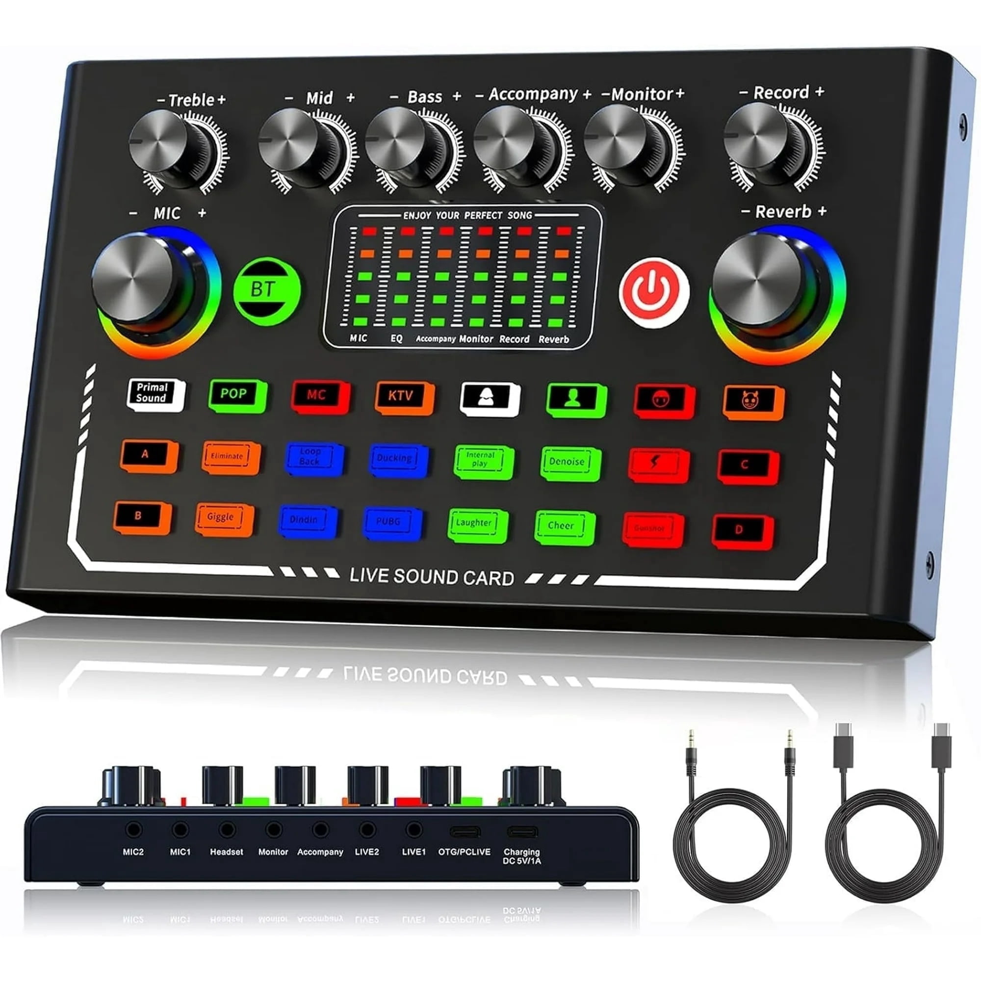 Tenlamp Podcasting Mic Studio Recording Music Kit with Mixer