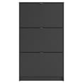 thumbnail image 2 of Pemberly Row 3 Drawer Shoe Cabinet in Black Matte, 2 of 11