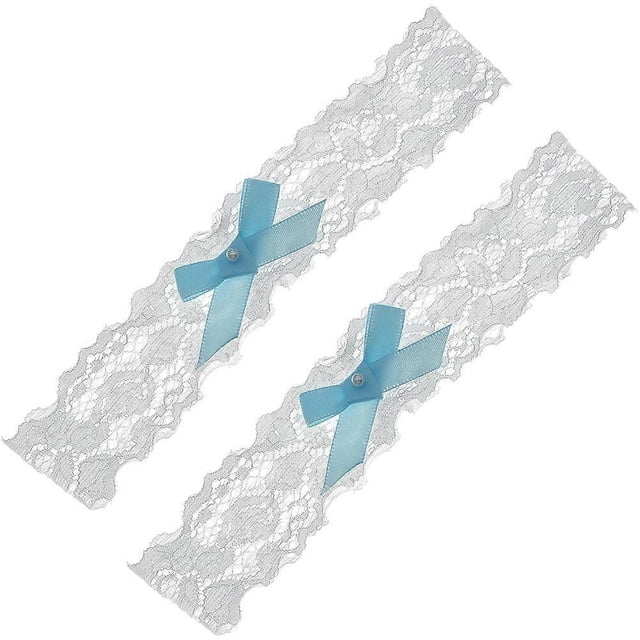 2pcs Bride Garters Women Lace Bands Wedding Bridal Thigh Garters Bowknot Garter