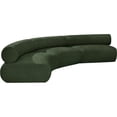 thumbnail image 6 of Meridian Furniture Bale 152" Green Chenille Fabric 3 pc. Modular Sectional, 6 of 13