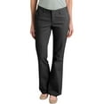 thumbnail image 1 of Dickies Womens Slim Fit Bootcut Stretch Twill Pants, 14 Regular, Black, 1 of 3