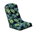 thumbnail image 2 of High Back Outdoor Chair Cushion, Waterproof Patio Chair Pad with Ties for Chairs, Rocking Chairs and Outdoor Furniture(Dark Green,110X50cm), 2 of 5