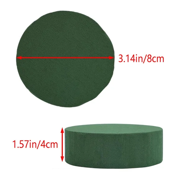 Floral Foams Green Round Styrofoam Block Flower Arrangement Holder for Artificial Flowers Home Wedding Garden Decor 5/10/15pcs