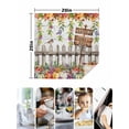 thumbnail image 4 of Fall Pumpkins Leaves Cloth Napkins Set of 6 Reusable Dinner Napkins, Thanksgiving Wildflowers Country Fence Cocktail Napkin Washable Table Napkins for Wedding/Holiday Party/Baby Shower 20"x20", 4 of 7