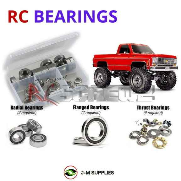RCScrewZ Rubber Shielded Bearing Kit tra112r for Traxxas TRX-4m K10 1/18 (#97064-1) | SET