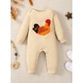 thumbnail image 2 of BemeyourBBs Newborn Boy Girl Chicken Outfits Overalls Rib Knit Romper One Piece Long Sleeve Farm Rooster Jumpsuit Bodysuit Infant Spring Fall Winter Clothes, 2 of 9