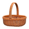thumbnail image 2 of Cesta Ovalada de Mimbre para Frutas con Asas Alargadas, Multifuncional para Bodas Y Camping, Ligera Y Perfecta para Picnics. Fabricada en Polipropilen Talla S, 2 of 8