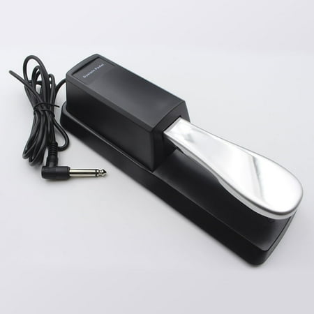 Likegreen Sustain Pedal for Pianos Electronic Keyboard Universal Design Black SP-1