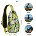 thumbnail image 5 of Crossbody Sling Backpack for Women Men Yellow Lemon Shoulder Sling Crossbody Casual Chest Bag for Travel Sports Running Hiking, 5 of 6