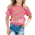 thumbnail image 1 of T-Shirt Décontracté à Manches Courtes Imprimé pour Filles, Col Rond, Tee Confortable et Stylé pour le Quotidien, Tissu Doux et Respirant, 1 of 6