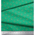 thumbnail image 2 of Soimoi Green Cotton Voile Fabric Anchor Hook Nautical Print Fabric by the Yard 42 Inch Wide, 2 of 3