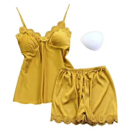 

Womens Pajamas Lace See Through Underwear Underwear Short Set for Women