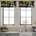 thumbnail image 4 of LALILO Kitchen Curtain Valance Halloween Haunted House Old Rod Pocket Window Curtain 52"x 18" Set of 2, 4 of 7