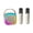 Beige, variant on Mini Karaoke Machine with 2 Wireless Microphones Voice Changer Stereo Sound Portable Bluetooth-compatible Portable Speaker with Light