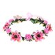 thumbnail image 2 of Vestido de novia con corola de flores de rosa, corona de cinta ajustable, corona europea y americana, 2 of 6
