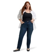 Lee Women's Plus Midrise Relaxed Fit Straight Leg Jean, Sizes 16-26