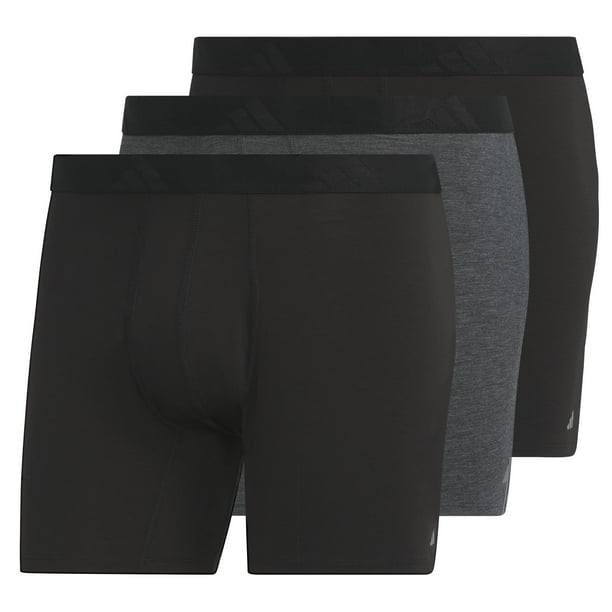 Calzoncillos tipo bóxer adidas Luxe Comfort para hombre, paquete de 3