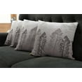 thumbnail image 5 of Ambesonne Country Throw Pillow Cover 4 Pack, Wild Pine Forest Themed, 24", Pale Mauve Taupe, 5 of 5