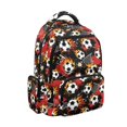 thumbnail image 4 of Yspwyqan Backpack for Little Boys, 17" Flame Red Soccer Daypack with Front Pocket Adjustable Straps Lightweight School Backpack for Preschool Kindergarten, 4 of 7